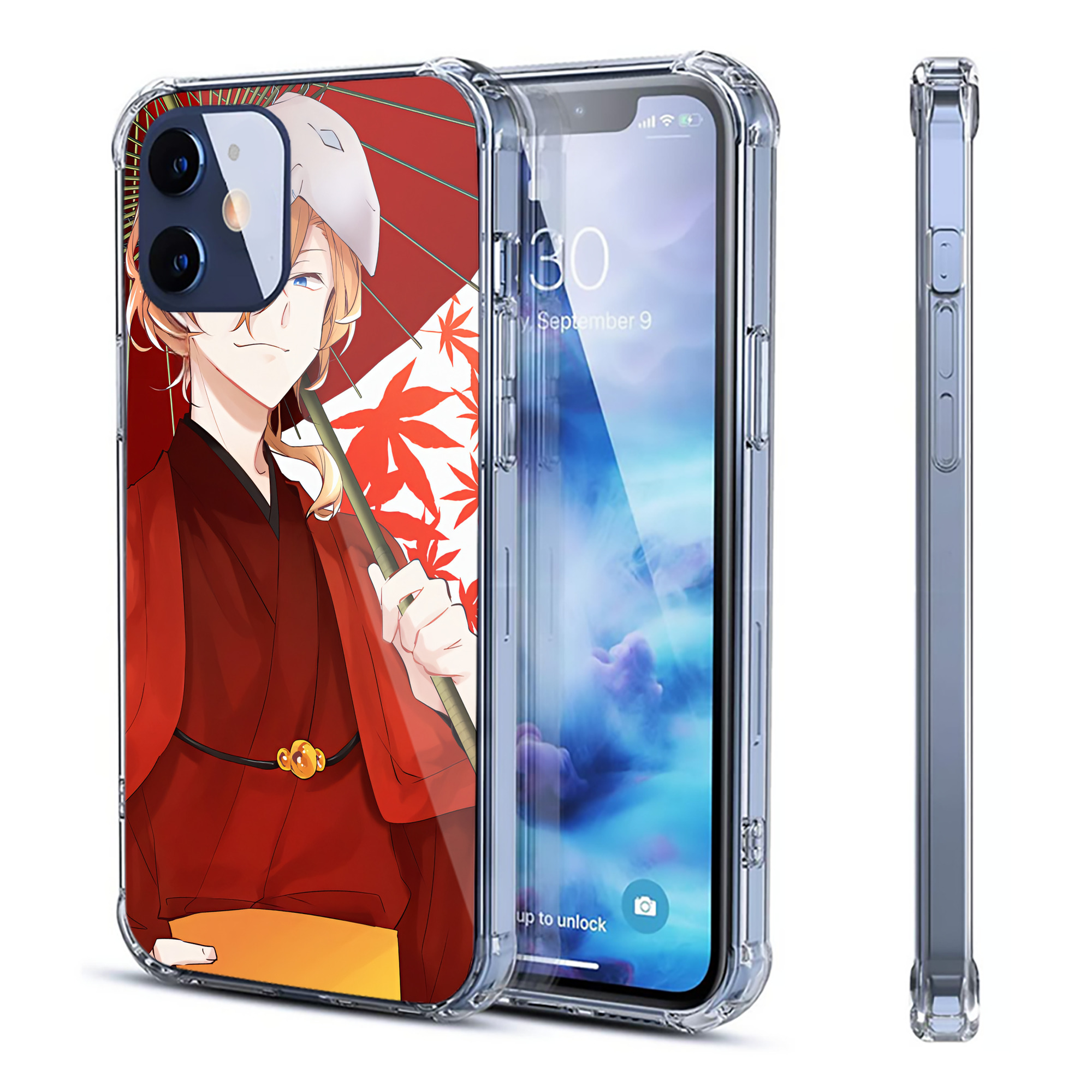 （画像用） 文豪ストレイドッグス Bungo Stray Dogs 【iPhone 12シリーズ対応】透明スマホケース（クリアソフトケース）